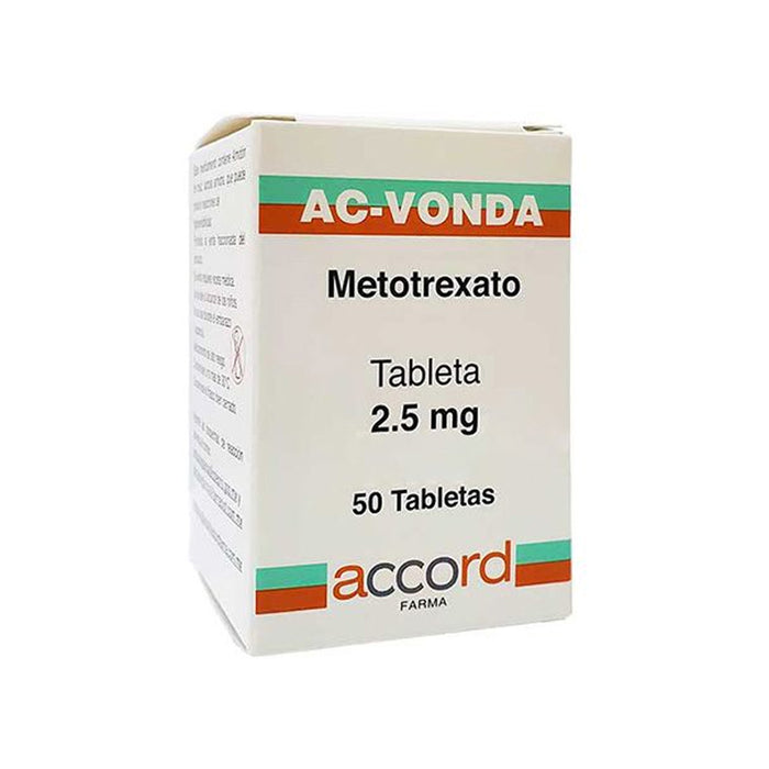 AC Vonda Metotrexato 50 Tabletas 2.5mg | Tratamiento contra la artritis