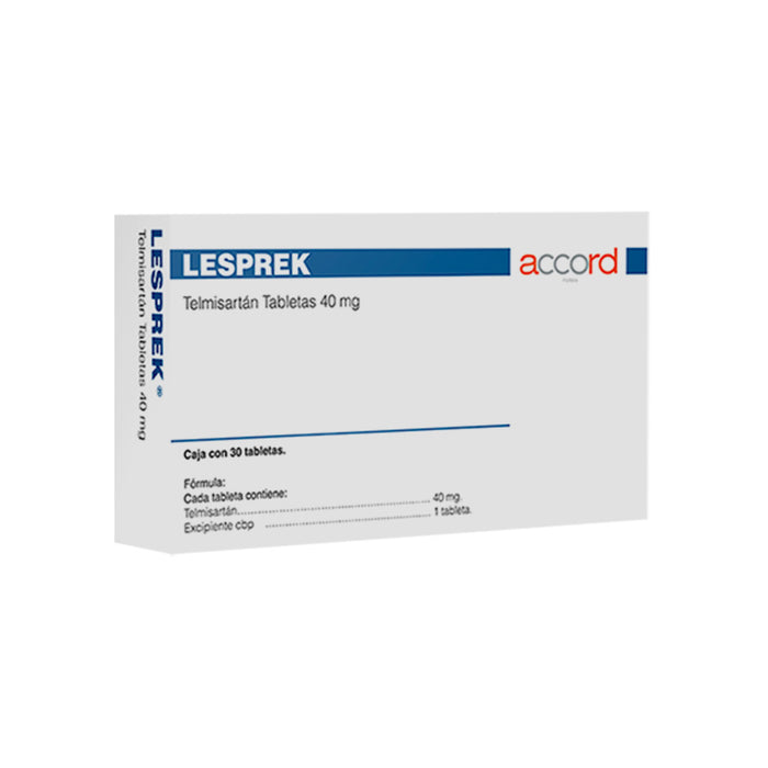 Lesprek Telmisartán 40 mg con 30 tabletas